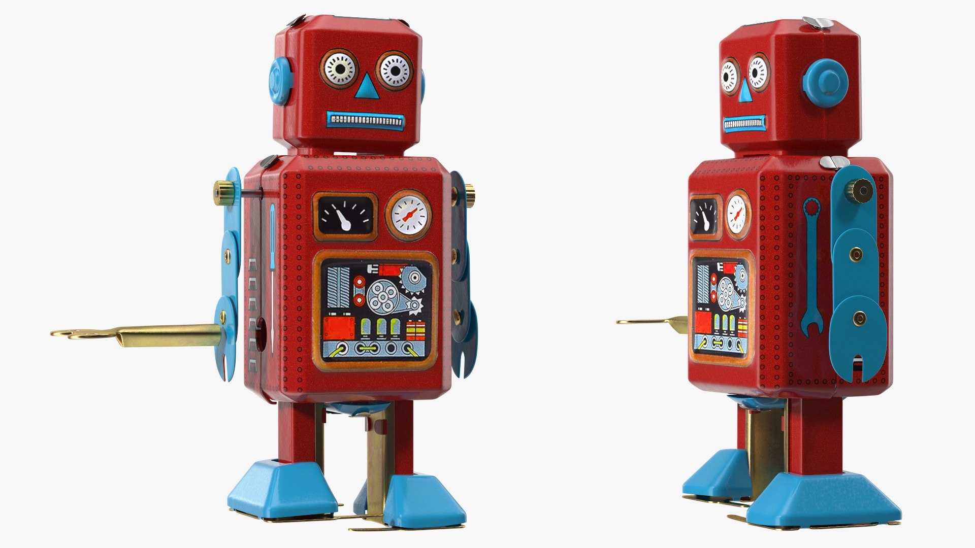 Vintage Tin Robot Toy PNG Images