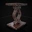Mahogany Medieval Antique Table Stand