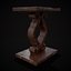 Mahogany Medieval Antique Table Stand