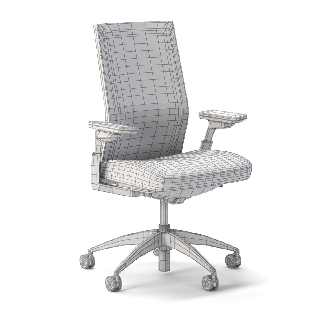 Allsteel Evo Office Chair 3D Model TurboSquid 1950765