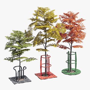3D Urban tree grille