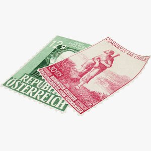 postage stamps 3D model
