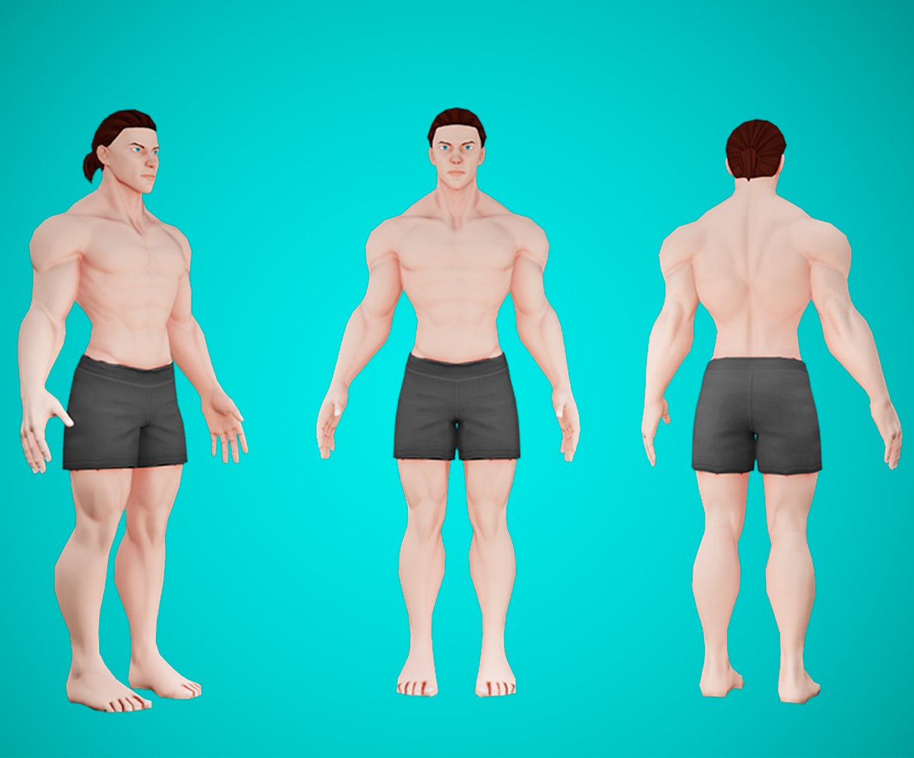 Jaime Stylized Character Male Base Mesh Game Ready 3d Model Turbosquid 1736090