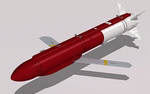 Grom 9-A-7759 telemetric missile 3D model