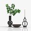 Vera Smoke Glass Bubble Vase With Other PBR