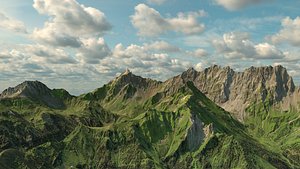 Terrain Lichtenstein-Swiss valley