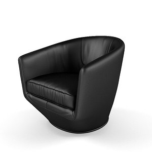3d model u-turn swivel chair