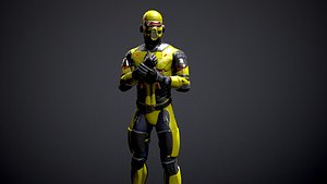 3D Sci-fi character model