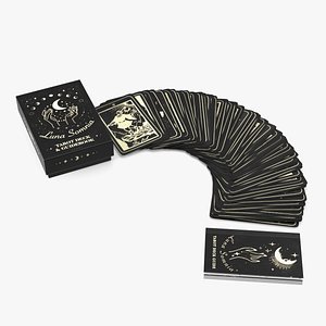 Tarot Full Deck with Guidebook and Box 3D model