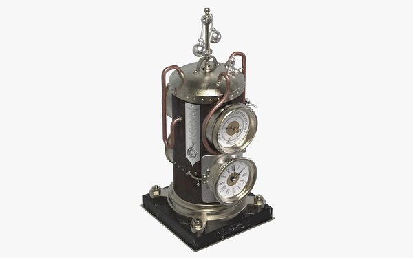 3D model french vertical boiler clock - TurboSquid 1211478