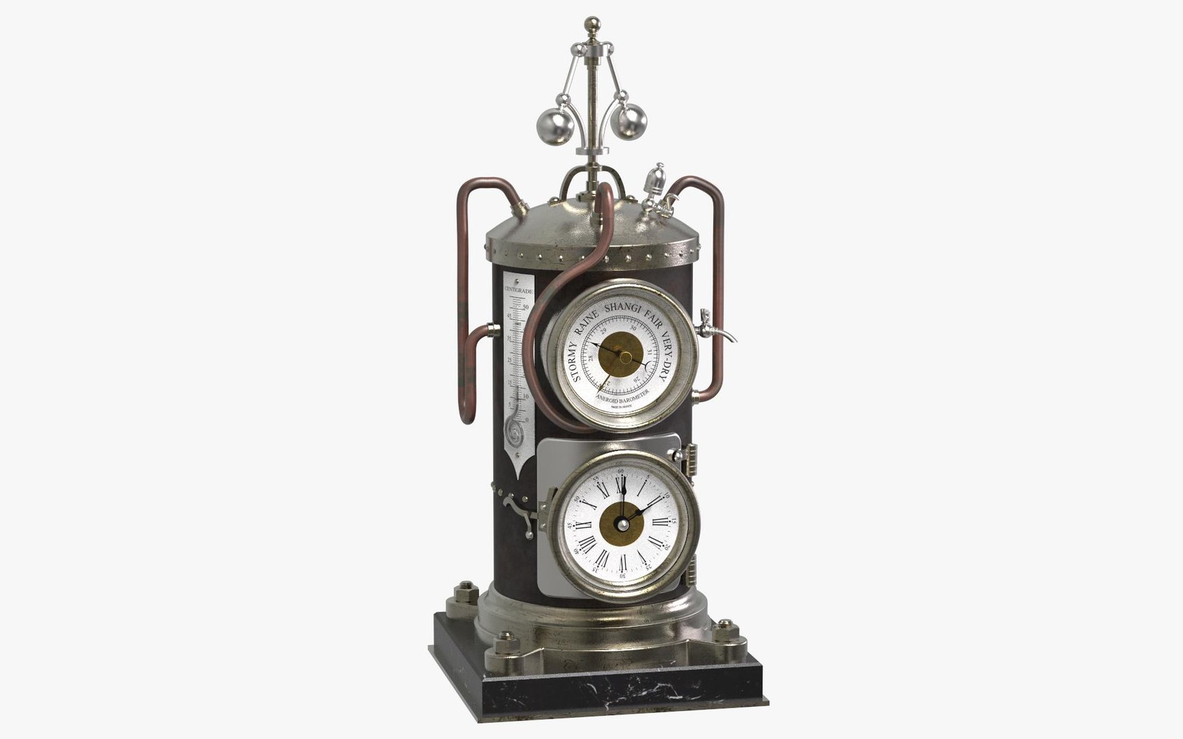 3D model french vertical boiler clock - TurboSquid 1211478