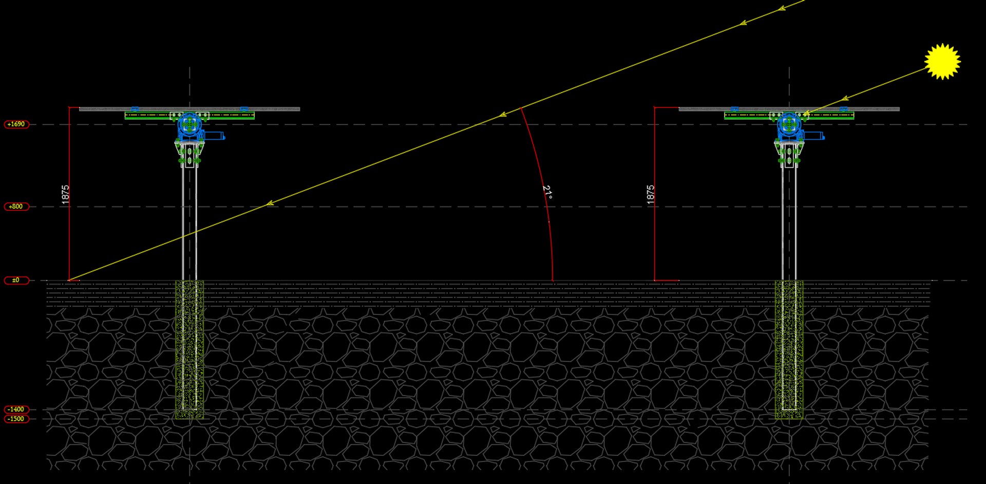 3D Solar Tracker Systems Static Project Model - TurboSquid 2364800