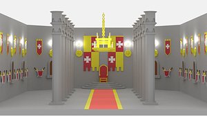 Cartoon Castle Throne Room