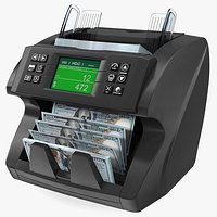 Currency Counter with Dollar Bills