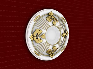 rosette decorative molding 3D