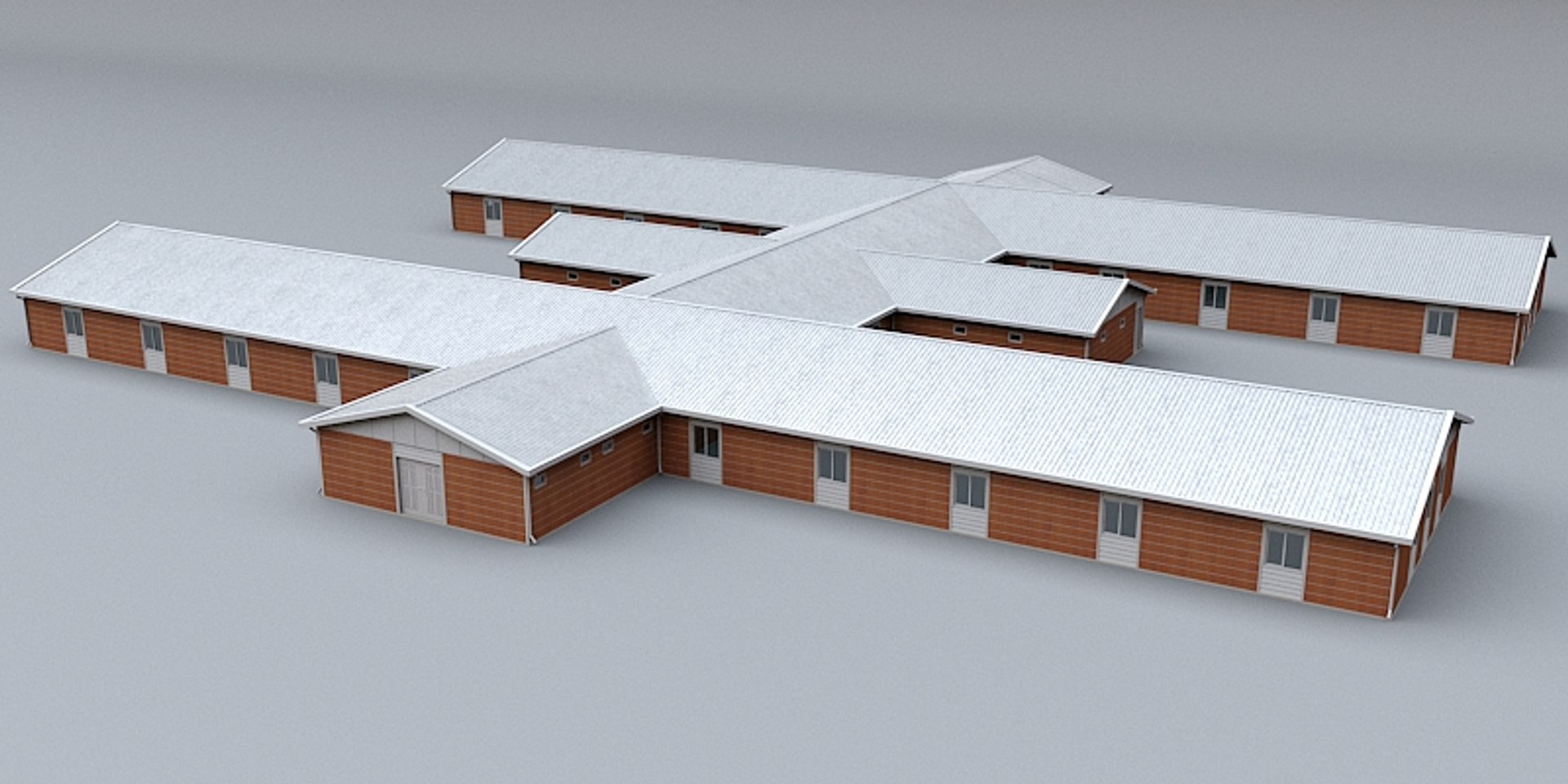 Prefabricated Building 3d Model