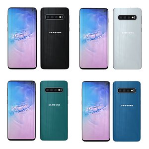 samsung s10 colors 3D model