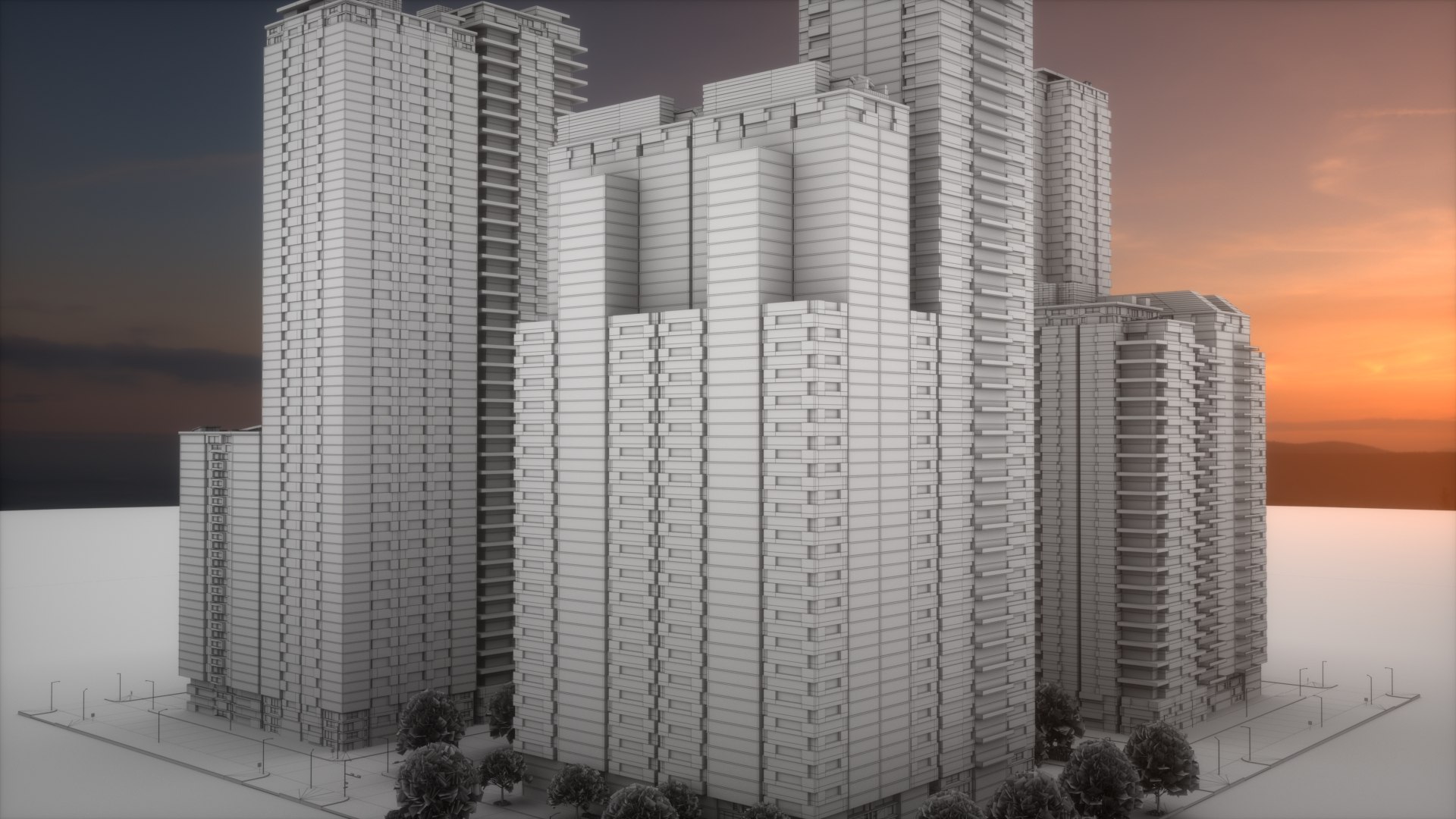 City Block Type B15 3D Model - TurboSquid 2092345