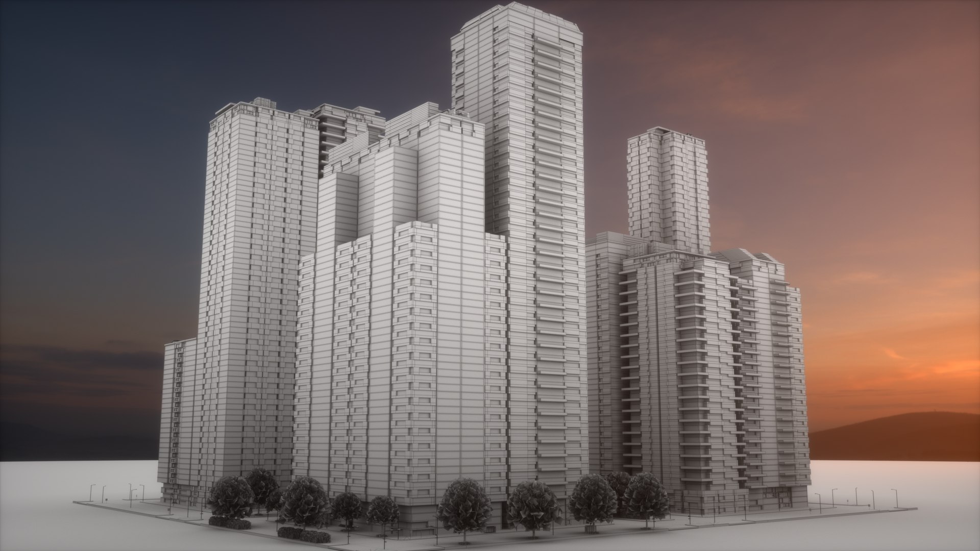 City Block Type B15 3D Model - TurboSquid 2092345