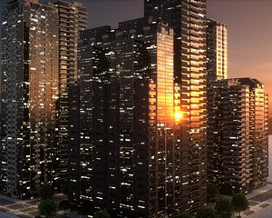 City Block Type B15 3D model