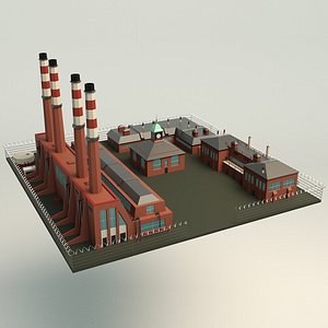 3D model canteen factory