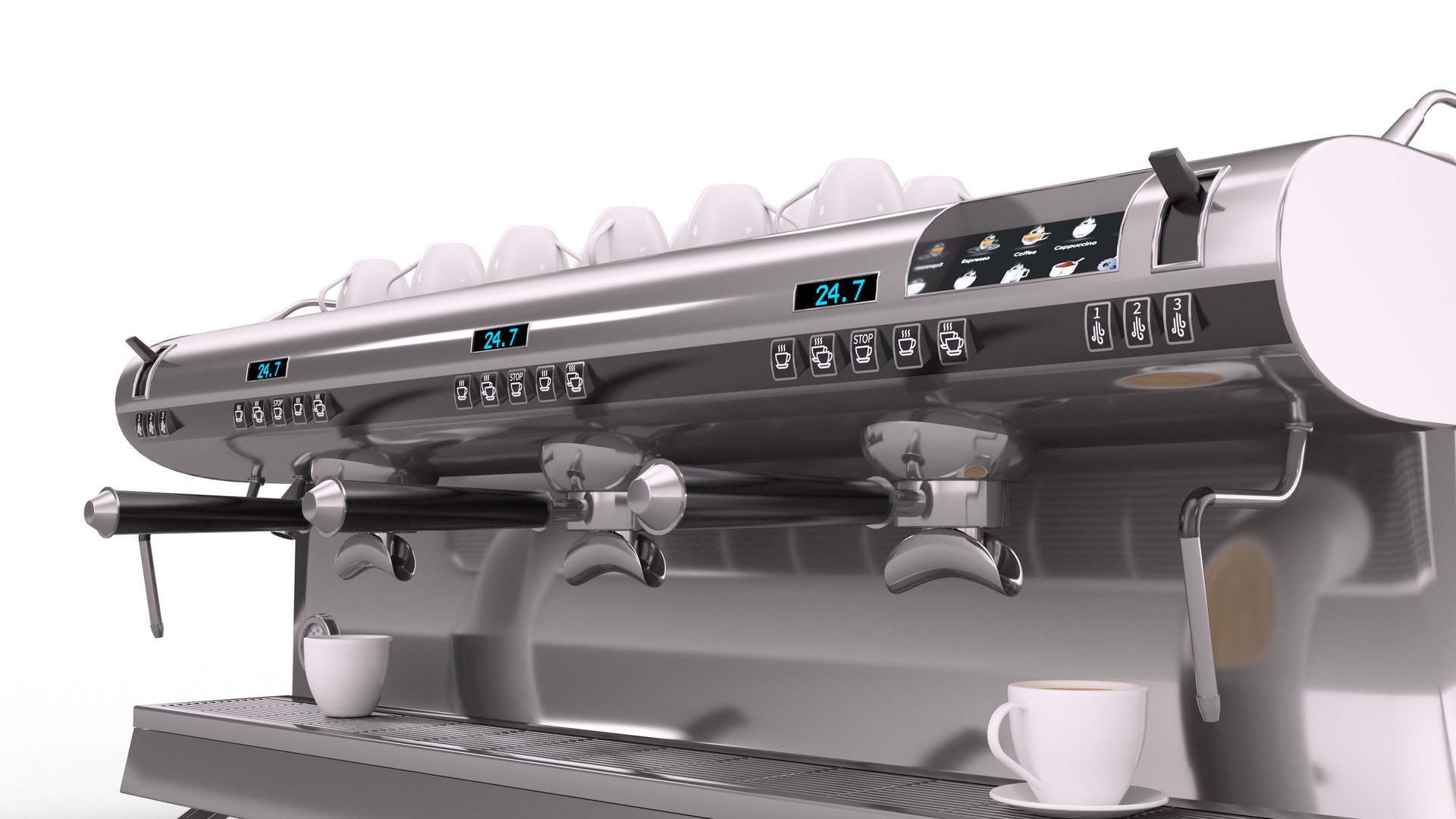 Four Cafe Dispensers 3D model https://p.turbosquid.com/ts-thumb/ji/uF39pM/0P/espressomaker9/jpg/1732623172/1920x1080/fit_q87/9cf25a5192de8e81e4e85ce9db0478f81ac935c8/espressomaker9.jpg