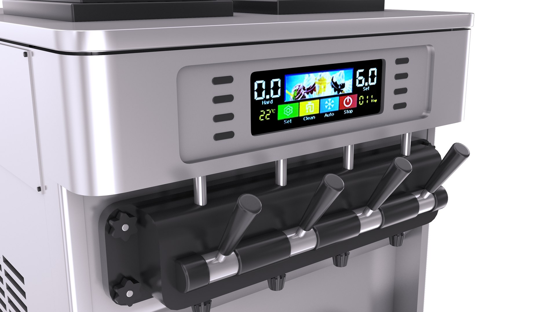Four Cafe Dispensers 3D model https://p.turbosquid.com/ts-thumb/ji/uF39pM/Cu/icecreammachine11/jpg/1732623773/1920x1080/fit_q87/bbdb8eafdd032d2b2ea2bce82f2b5edf902beee7/icecreammachine11.jpg