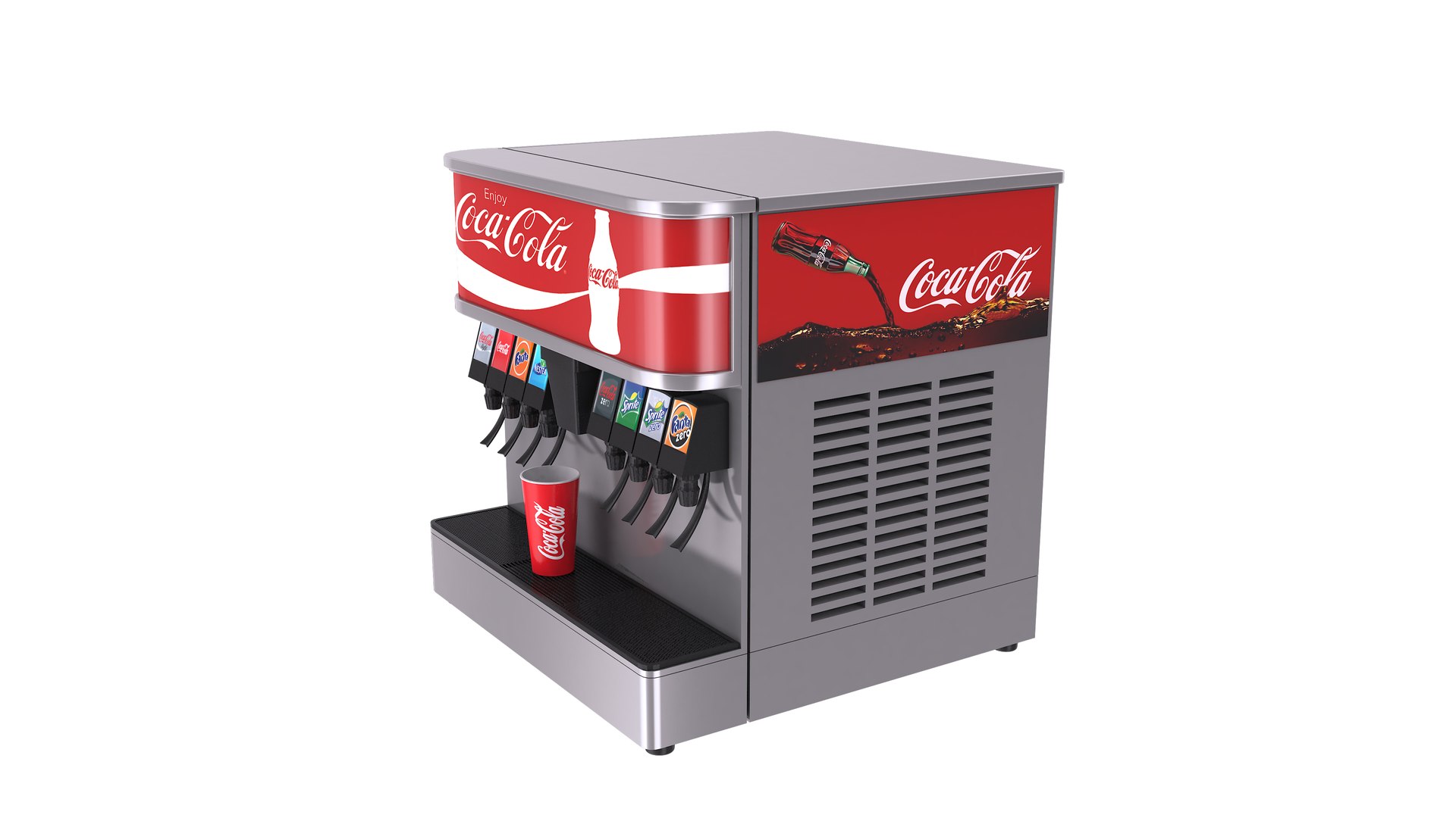 Four Cafe Dispensers 3D model https://p.turbosquid.com/ts-thumb/ji/uF39pM/EH/sodafountaindispenser14/jpg/1732623372/1920x1080/fit_q87/72d79c71b976759daae01f248b69efbb8bcdf097/sodafountaindispenser14.jpg