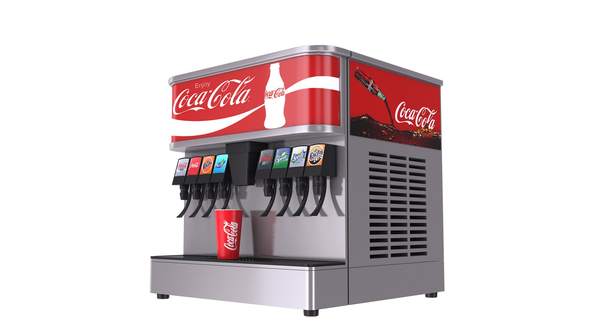 Four Cafe Dispensers 3D model https://p.turbosquid.com/ts-thumb/ji/uF39pM/Gm/sodafountaindispenser1/jpg/1732623349/1920x1080/fit_q87/8747131f40792eade01a73559cf53ae9632433a9/sodafountaindispenser1.jpg