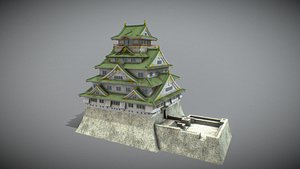 Osaka Castle 3D model