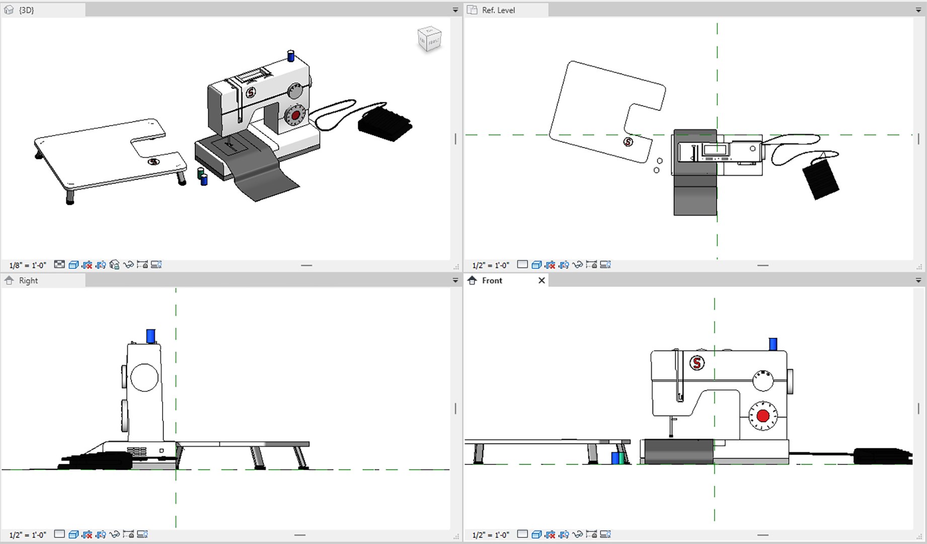 Sewing Machine 3D Model TurboSquid 2150956