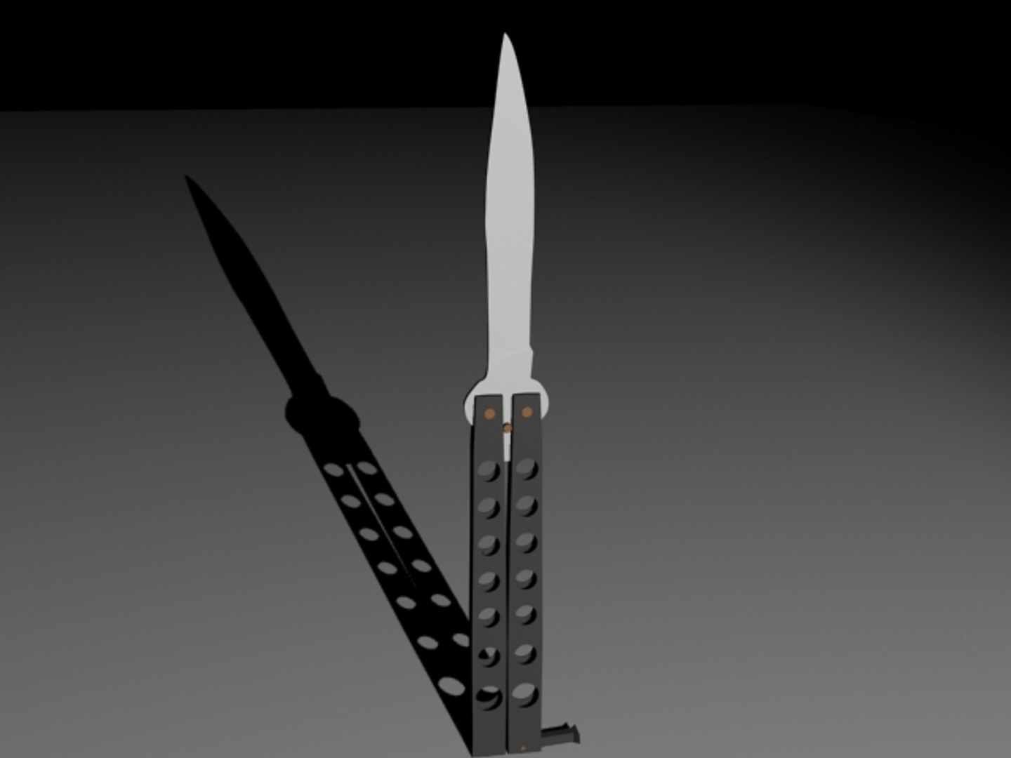 3dsmax Butterfly Knife