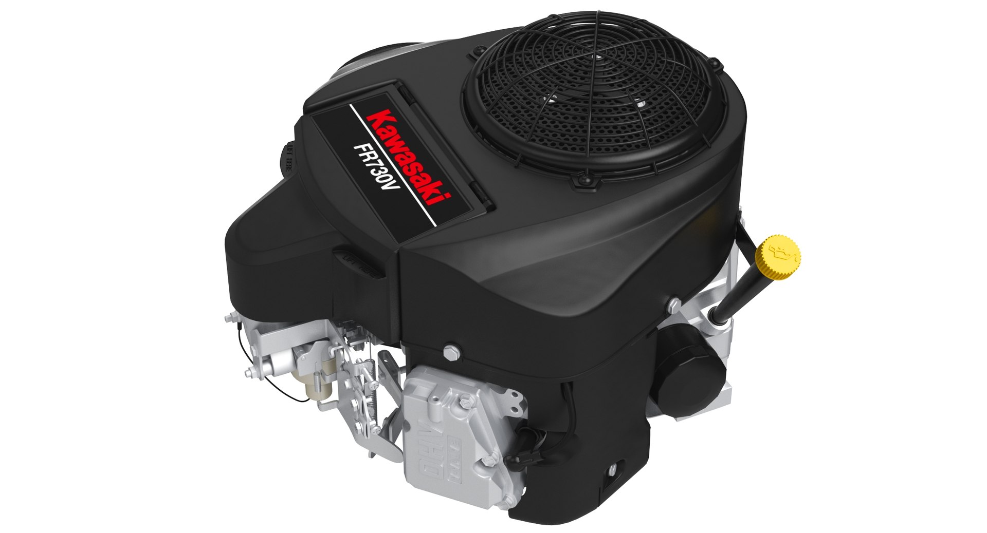 3D Kawasaki FR730V Four-Stroke Engine - TurboSquid 2125130