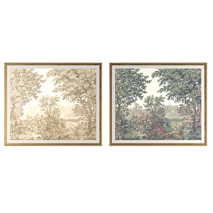 Pottery Barn Kravet Folly Scenic Framed Print