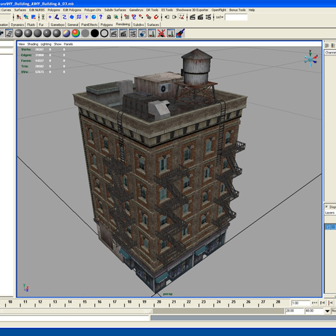 3d Model Multi City Building