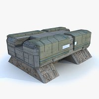 Sci Fi Futuristic Building F