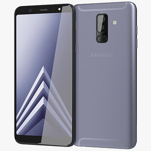 3D realistic samsung galaxy a6 model