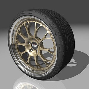 kinesis k29 wheel tires 3d model