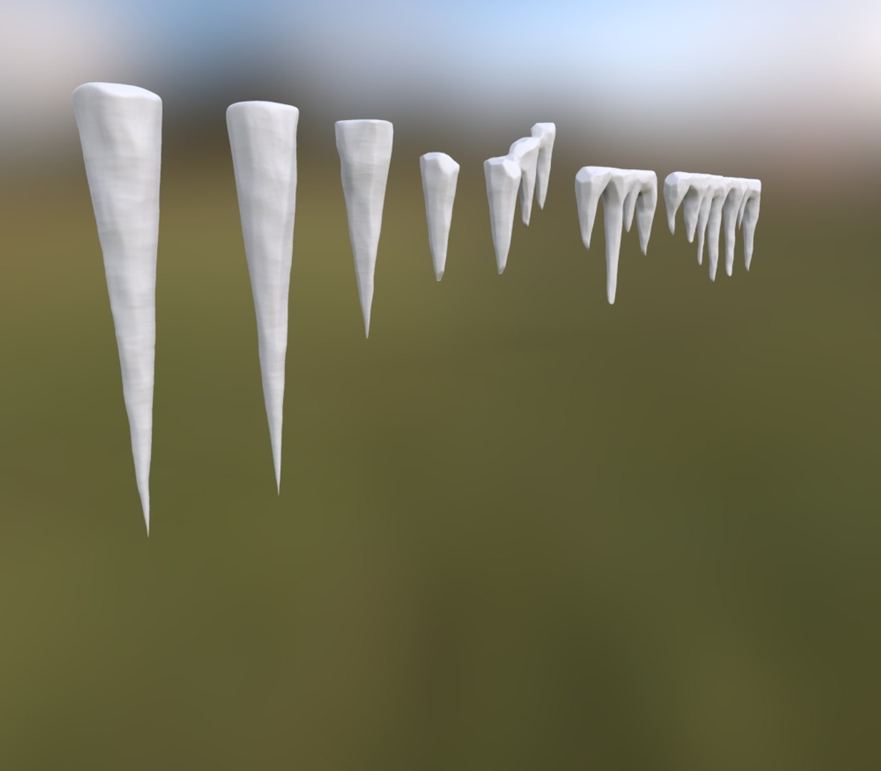 3D ice spiked model - TurboSquid 1204948