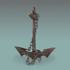 3d model anchor old