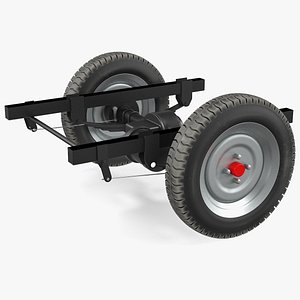 3D tricycle rear axle dc motor