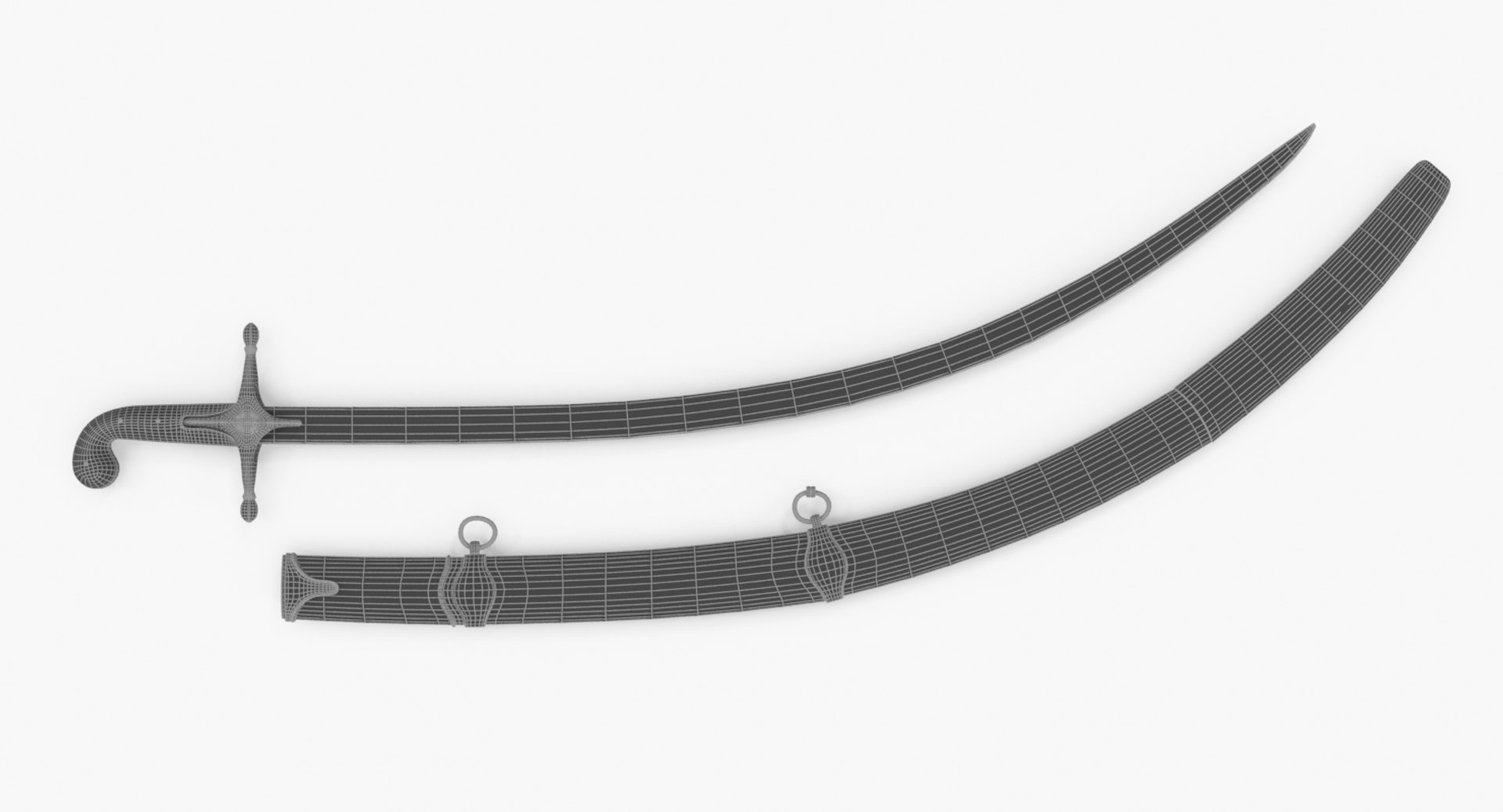 3D Ottoman Sword TurboSquid 1297098