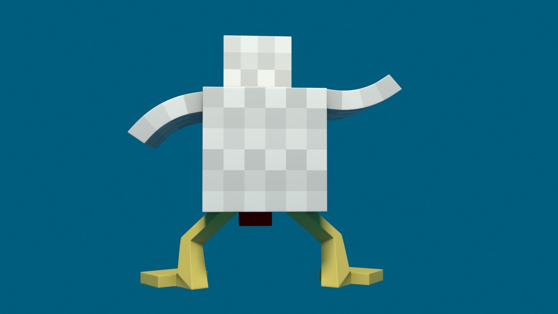 3D Model Minecraft Chicken Rigged - TurboSquid 1458954