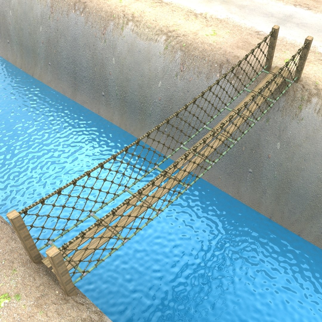 Bridge Ropes 3d Model
