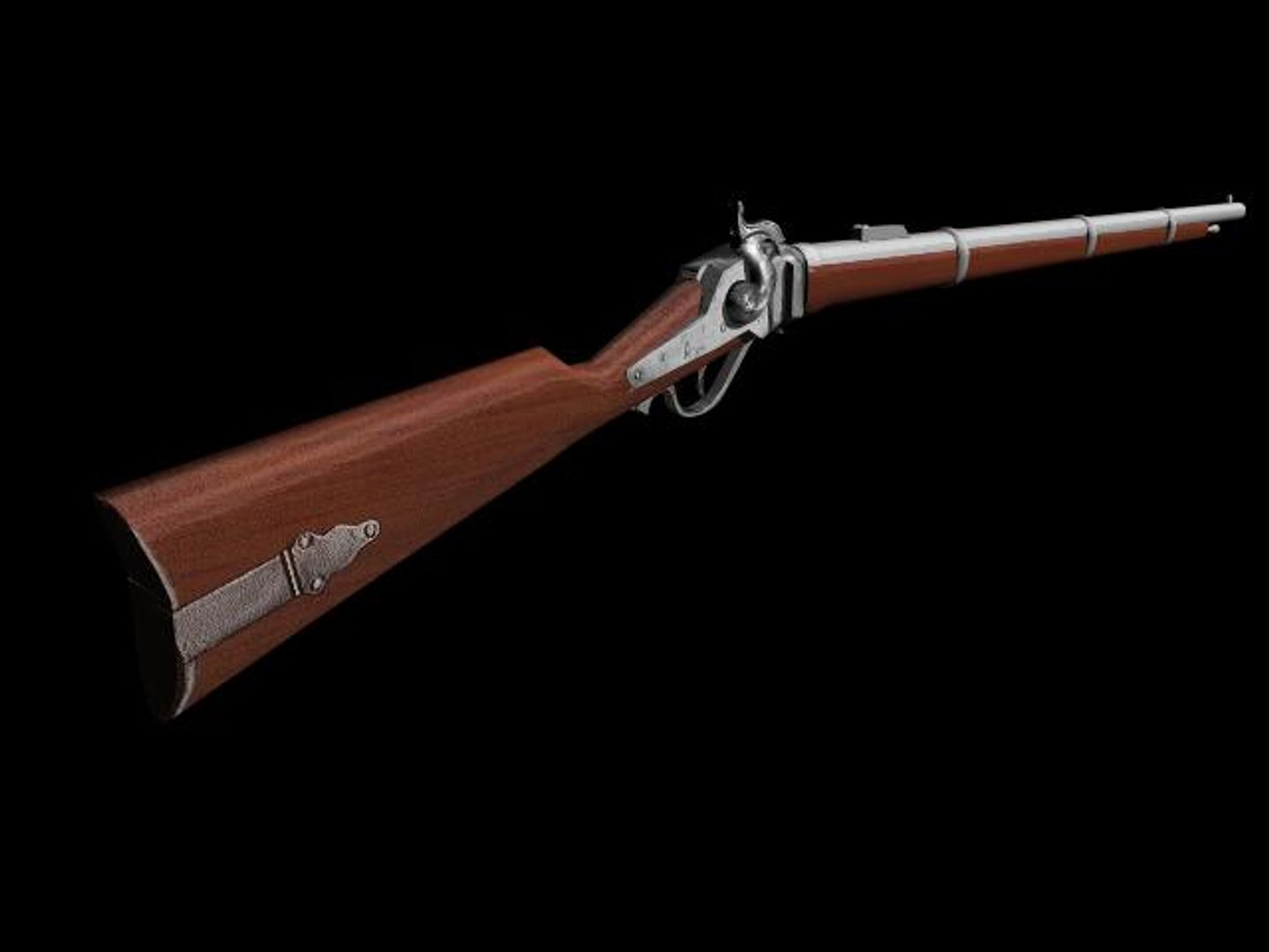 3d Model Sharps Rifle