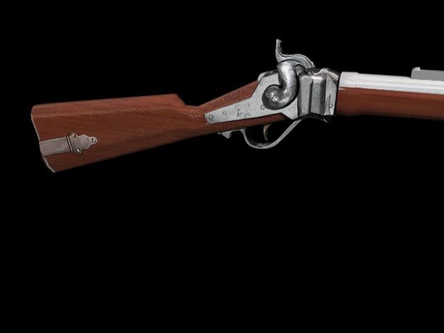 3d Model Sharps Rifle