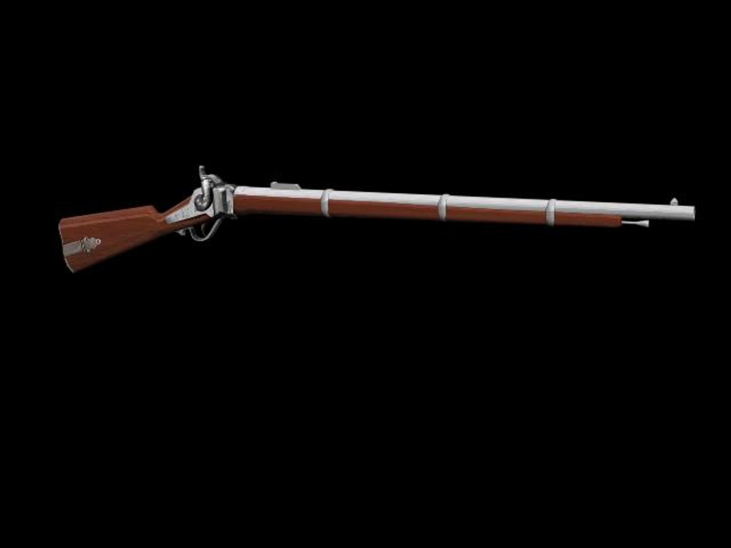 3d Model Sharps Rifle
