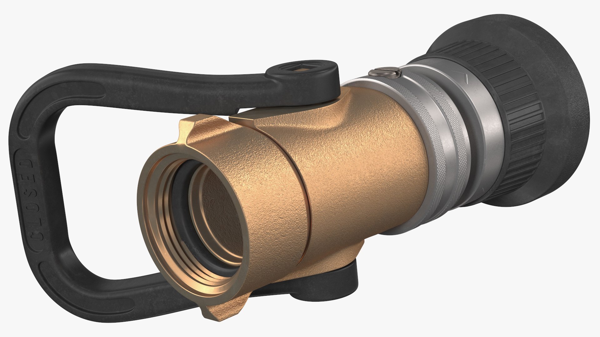 3D Industrial Turbojet Brass Fire Hose Nozzle TurboSquid 1734355