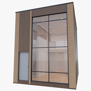 3d modern micro home interior