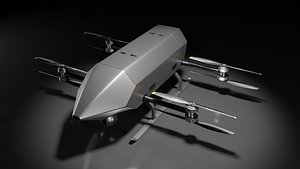 Cargo eVTOL Drone 3D model